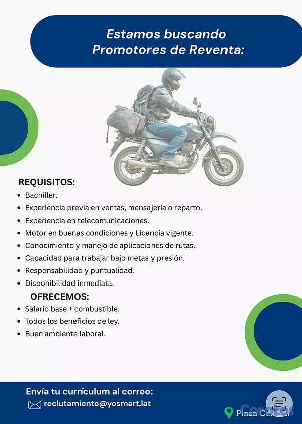 empleos disponibles - PROMOTORES DE REVENTA