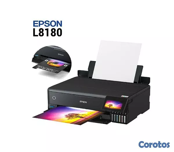 impresoras y scanners - IMPRESORA EPSON ECOTANK L8180 FOTOGRÁFICA A3+ - WIFI SISTEMA DE BOTELLA DE TINTA