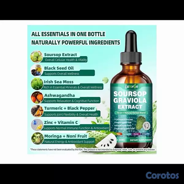 Salud y Equipamiento Médico - Gotas de Guanábana y AshawgandhaGraviola 2