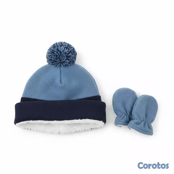 ropa y zapatos - Set de Gorro y Manoplas Carter's para Bebé Niño