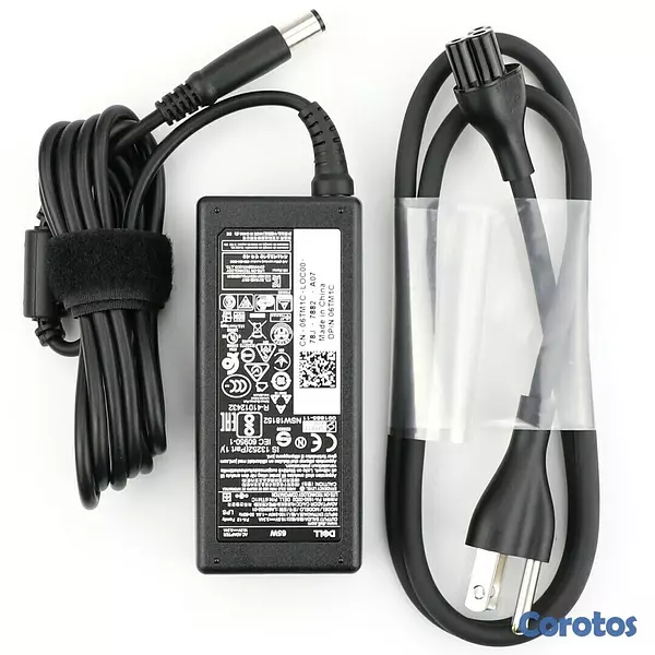 computadoras y laptops - CARGADOR FUENTE PARA LAPTOP DELL UNIVERSAL PUNTA GRUESA 65 WATTS 1.5A 50-60HZ IM 2