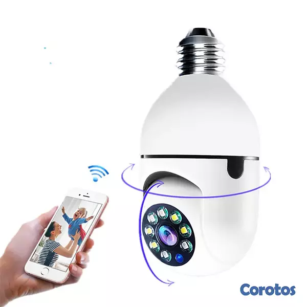 camaras y audio - Camara de Seguridad Wifi HD 1080P Tipo Bombilla 2