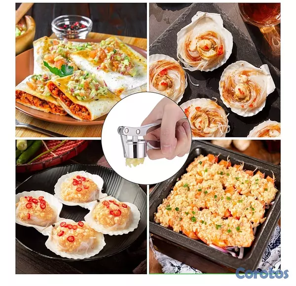 cocina - Exprimidor de Ajo Manual – Rápido, Sencillo 5