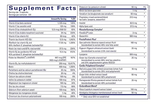 Salud y Equipamiento Médico - Multivitaminico Pure Encapsulat - - Unidad A $3014 2