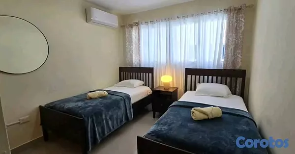 apartamentos - 6to piso amueblado con derecho azotea villa olga  3