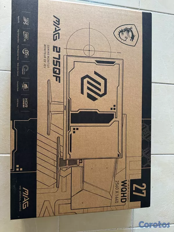 consolas y videojuegos - Se vende monitor gamer nuevo en caja  de 27”, 2k a 180hz  2