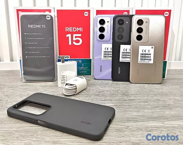 celulares y tabletas - REDMI 15 DE 128GB,12GB RAM NUEVO DE CAJA FACTORY
