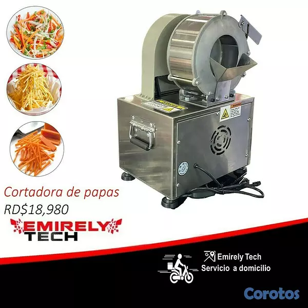 equipos profesionales - Cortadora rebanadora electrica para papas zanahorias verduras 1