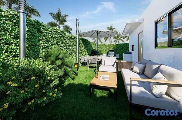 casas vacacionales y villas - venta de villas independientes en punta cana con opción a piscina  8