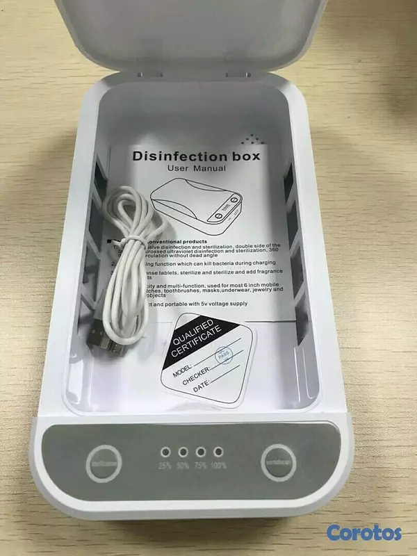 otros electronicos - Caja desinfectante esterilizadora de luz ultra violeta UV 3