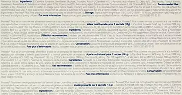 Salud y Equipamiento Médico - Proxeed Plus Fertilidad Masculina 5g Sigma Tau X 30 Packets 3