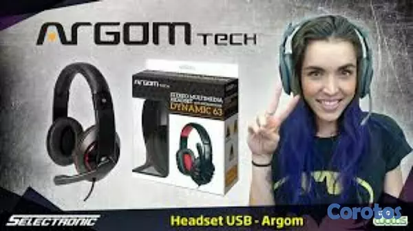 computadoras y laptops - AUDÍFONO USB CON MICROFONO ESPECIAL PARA ETUDIANTES  ARGOM DYNAMIC 63, ESTÉREO 2