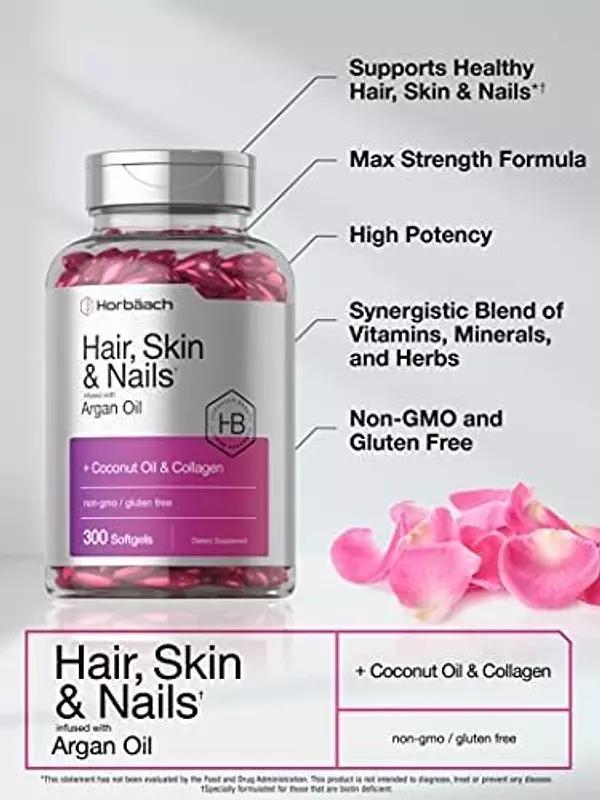 Salud y Equipamiento Médico - Vitaminas Cabello, Piel Y Uñas | 300 Capsulas Blandas | 3