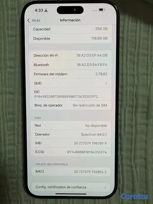 celulares y tabletas - Iphone 15 pro max - FACTORY UNLOCKED - 256GB - negociable 5