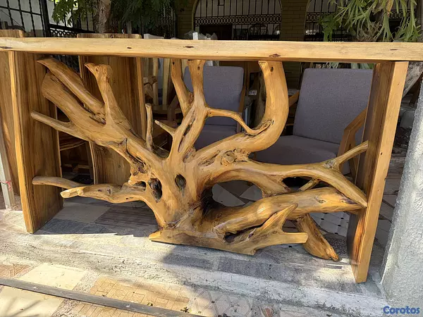 muebles y colchones - Crendeza rústica corte natural 4