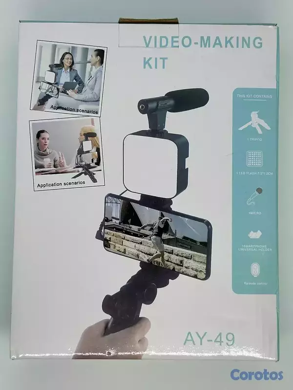 camaras y audio - Kit Profesional para Crear Videos AY-49 con Micróf 2