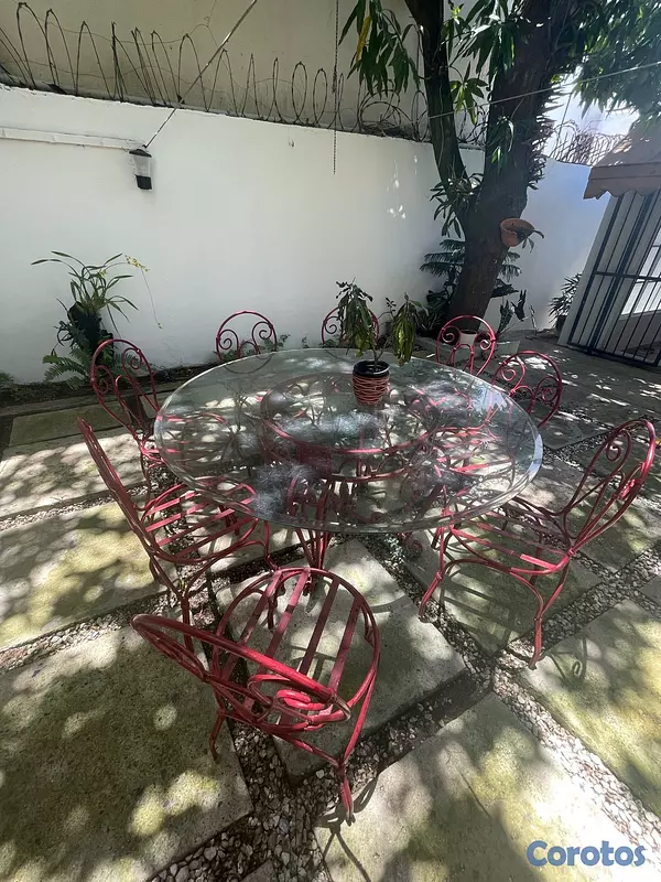 muebles y colchones - mesa de hierro 2