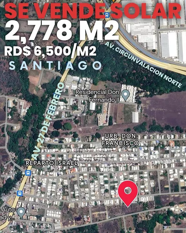 solares y terrenos - Terreno de 2778 Mts2 a 5 Minutos Circunvalacion Norte 2
