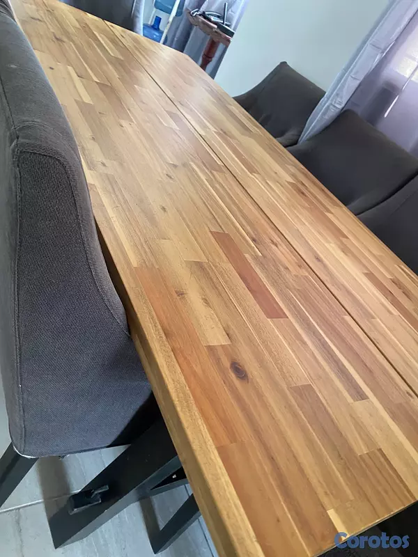 muebles y colchones - MESA DE COMEDOR MODERNA 8 SILLAS 17