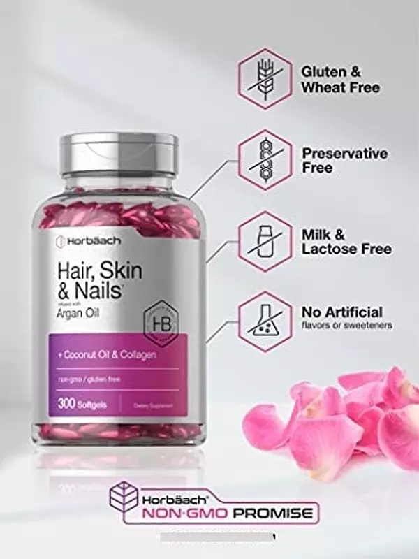 Salud y Equipamiento Médico - Vitaminas Cabello, Piel Y Uñas | 300 Capsulas Blandas | 4