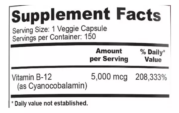 Salud y Equipamiento Médico - Vitamina B12 5000mcg Nusapure - Un - Unidad A $1913 2