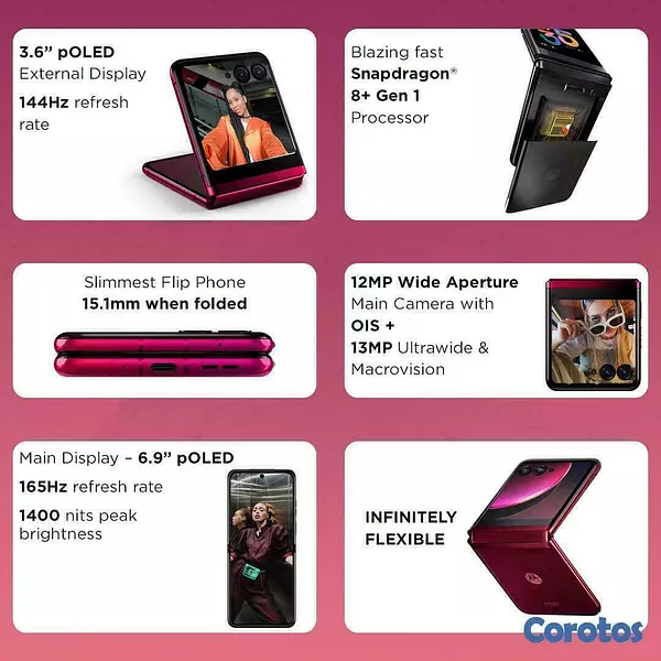 celulares y tabletas - MOTOROLA RAZR 40 ULTRA 12+12 RAM Y 512 GB con IA 7