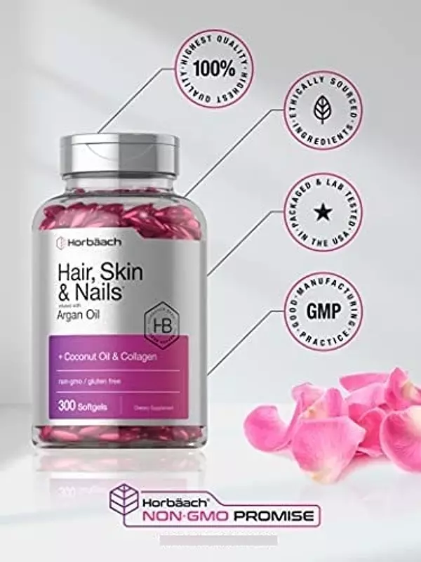Salud y Equipamiento Médico - Vitaminas Cabello, Piel Y Uñas | 300 Capsulas Blandas | 5