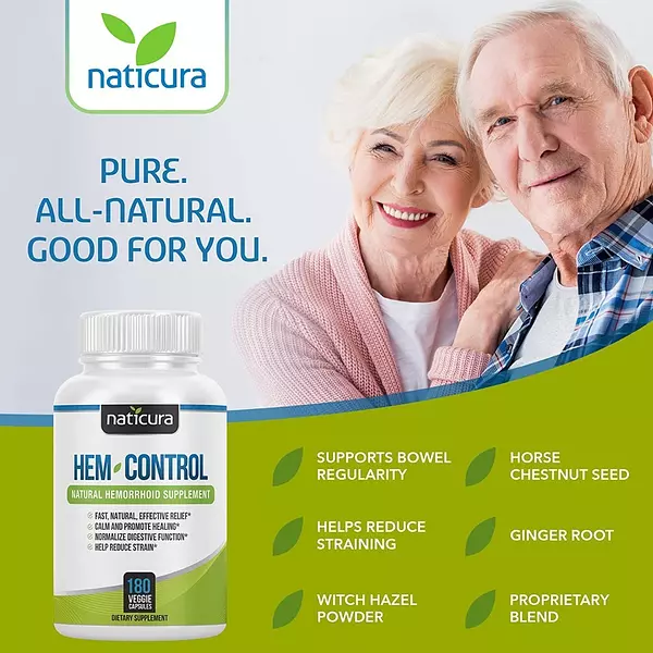Salud y Equipamiento Médico - Hemorroides Suplemento Natural Naticura 180 Cap 4