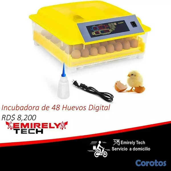 equipos profesionales - Incubadoras de 48 huevos digital automatico para Pollo Aves de corra 1