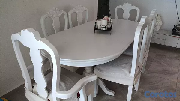 muebles y colchones - Juego de Comedor y Mecedora Terraza en Excelente E 3