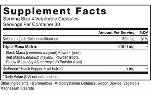 Salud y Equipamiento Médico - Force Factor Maca Max 120caps - Un - Unidad A $2032 2