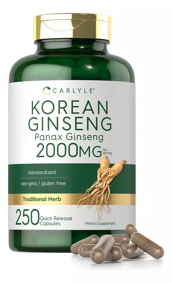 Salud y Equipamiento Médico - Capsulas De Extracto De Ginseng Coreano 2000 Mg Carlyle 2