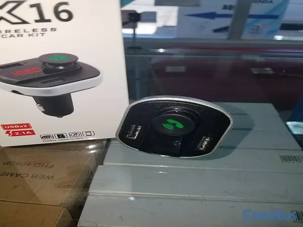 otros electronicos - Adaptador bluetooth vía FM - X16, reproduce música por la radio FM 5