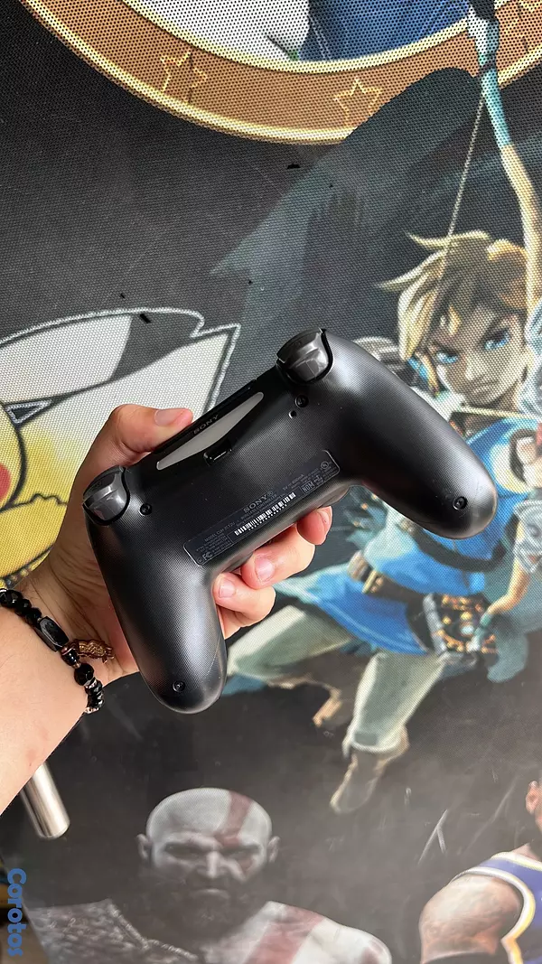consolas y videojuegos - control ps4 original negro excelentes condiciones  2