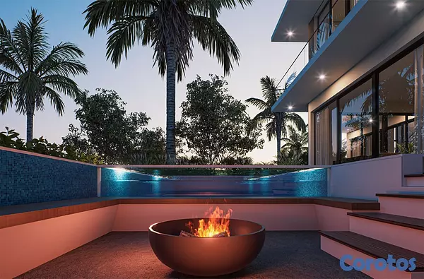 casas vacacionales y villas - Villa en plano en Cap Cana de 4 habitaciones  2