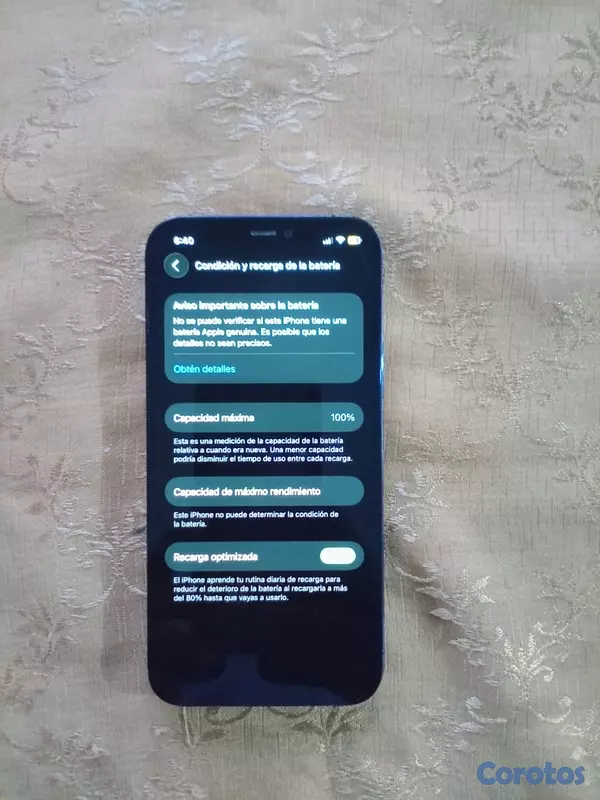 celulares y tabletas - vendo celular iPhone 12 Pro  7