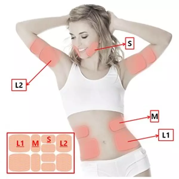 salud y belleza - Parche para adelgazar la parte superior del cuerpo. incluye 8 piezas 3