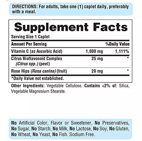 Salud y Equipamiento Médico - Vitamina C, Sin Sabor C- 1000 Mg 5