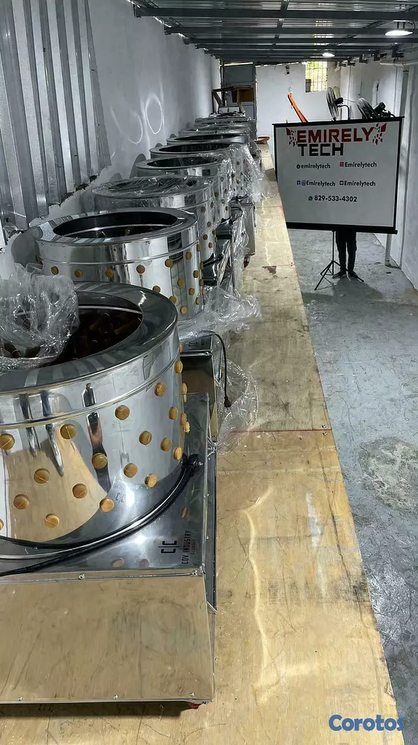 equipos profesionales - Peladora de pollos industrial desplumadora de aves 3