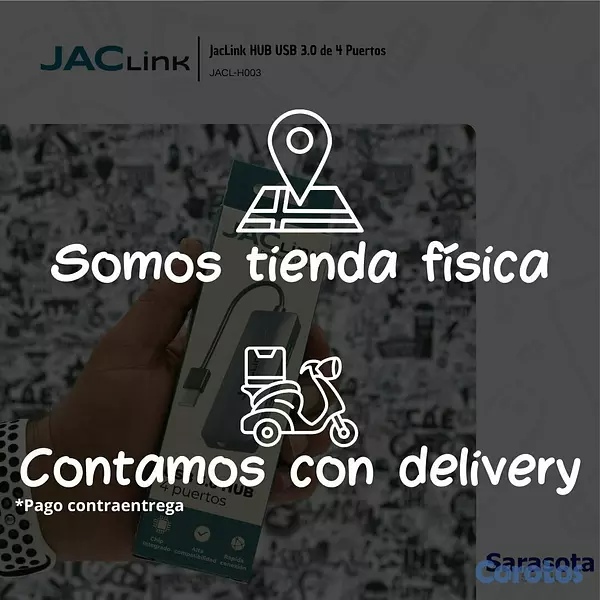 accesorios para electronica - Jaclink HUB USB 3.0 de 4 Puertos 2