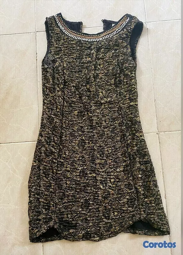 ropa para mujer - Vestido de fiesta con brillo, corto. 5