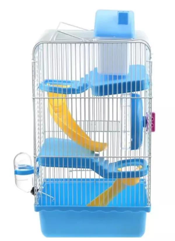 animales y mascotas - Hamster Cage Casa de mascotas pequeñas portátiles jaula 3