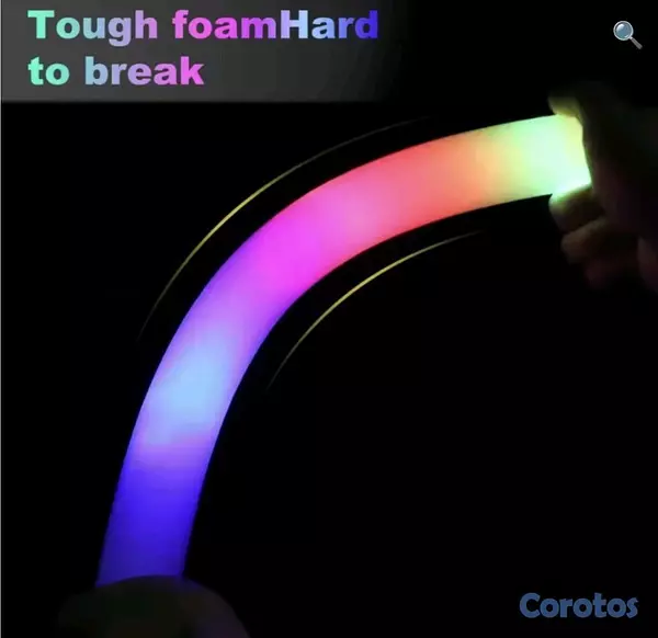 hobby y coleccion - palo espuma led fiesta hora loca 2