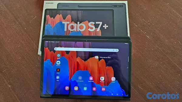 celulares y tabletas - Samsung S7 Plus con cubierta original y protector de pantalla ya instalado 5