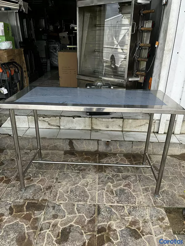 equipos profesionales - Mesa de trabajo en acero inoxidable calibre 16 (Robusto) 3