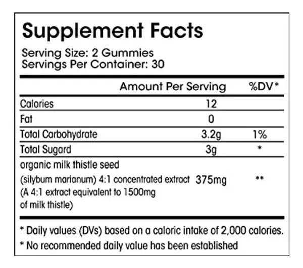 Salud y Equipamiento Médico - Cardo Mariano 60gum 375mg M Inc 2