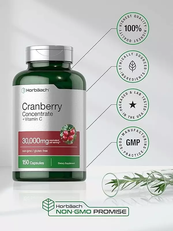 Salud y Equipamiento Médico - Cranberry + Vitamina C 150 Cáps 5