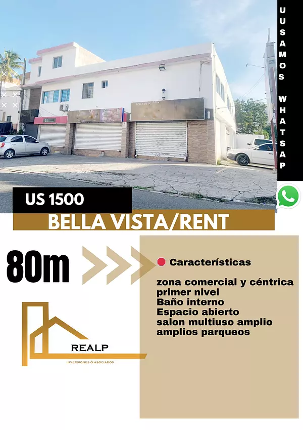 oficinas y locales comerciales - Local en primer nivel Bella vista  1