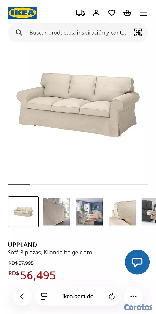 muebles y colchones - 2 Sofás IKEA 3 plazas – Excelente estado (OFERTA) 6