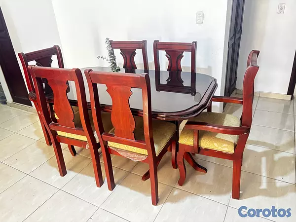 muebles y colchones - Juego de comedor 6 sillas 2